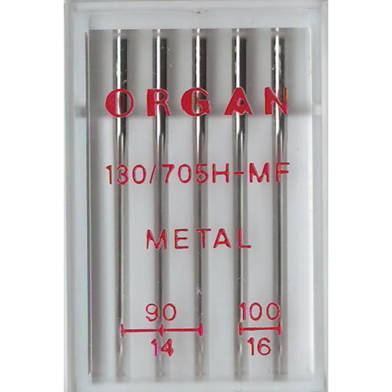 Иглы для металлик нити №MIX, OR (130x705H-MF): 90/14 (3); 100/16 (2) 1уп. = 5шт