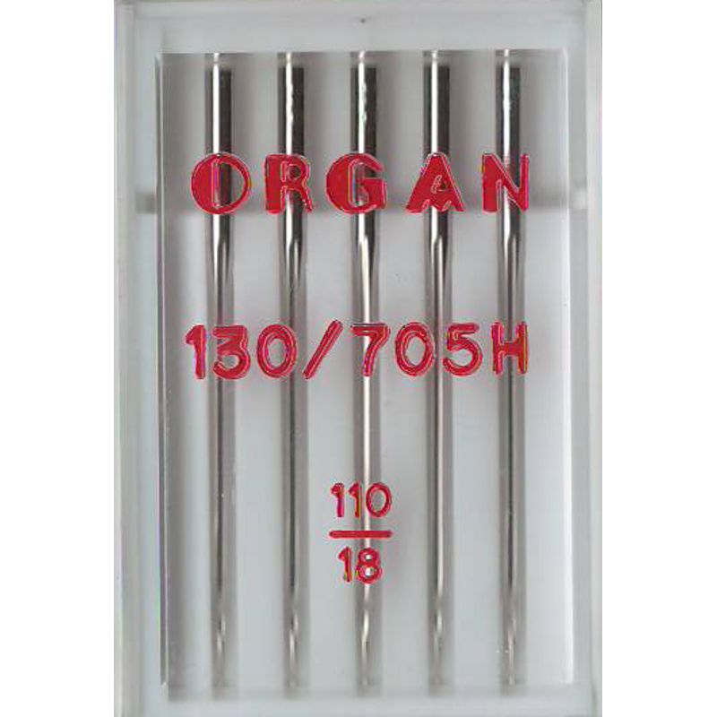 Иглы универсальные №110 / 18, OR, (HAx1, 130 / 705H, 15x1), 1уп. = 5шт
