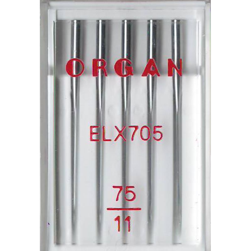 Иглы для оверлока № 75/11, OR, (ELx705 Chromium), 1уп. = 5шт