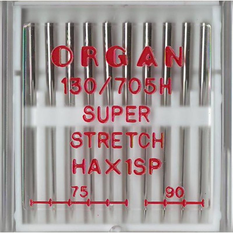 Иглы для стретч, лайкра, бифлекс № MIX, OR (HAx1SP, 130 / 705H, 15x1): 75/14 (6) 90/14 (4), 1уп. = 10шт