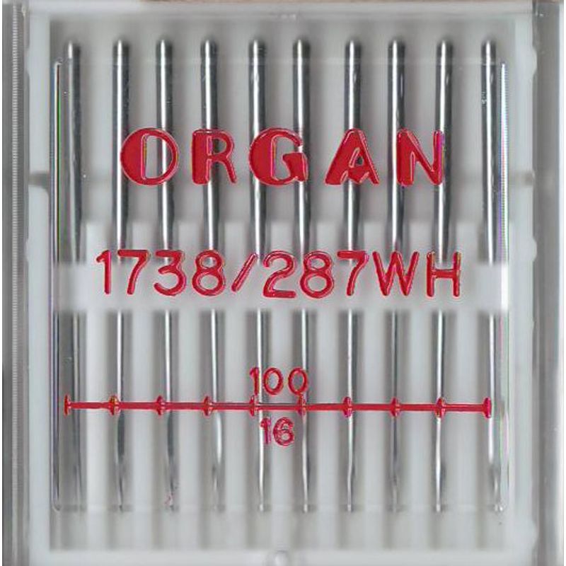Иглы DBx1 R, №100, OR, (1738, 16x257, 71x1, 16x231, 287WH, DBx257), 1уп. = 10шт (ПБ)