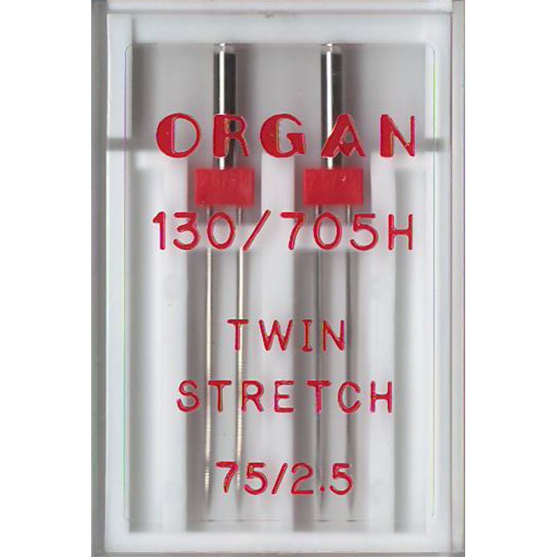 Иглы для стретч, лайкра, бифлекс двойные №2, 5/75, OR, (130 / 705H), 1уп. = 2шт