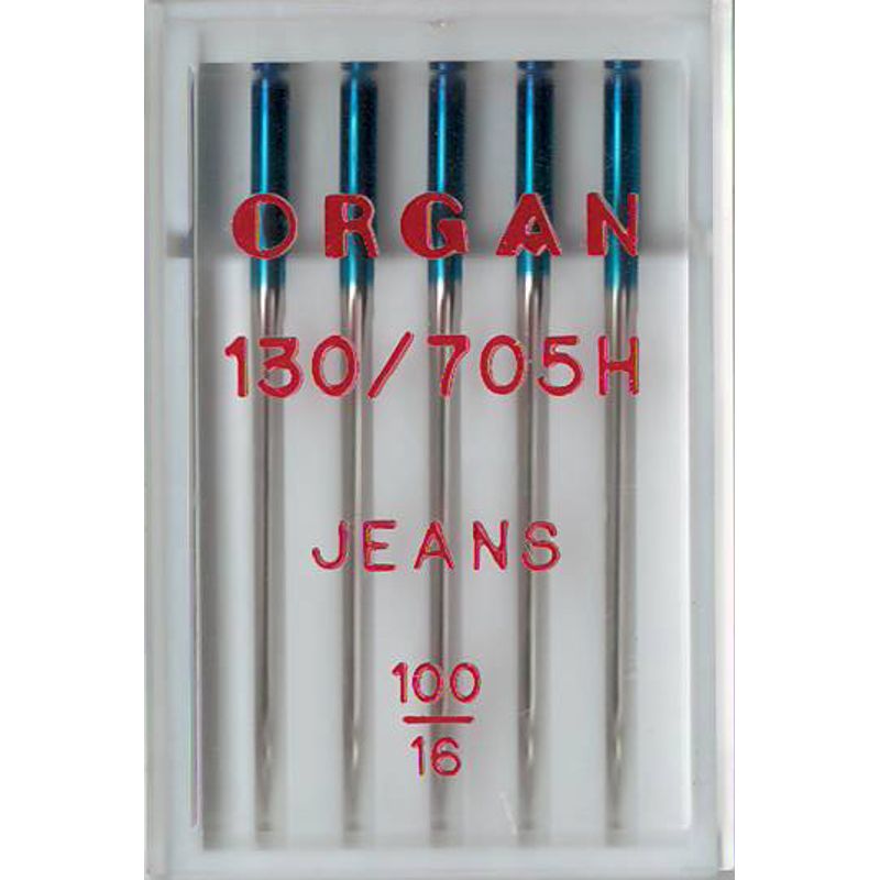Иглы для джинса № 100/16, OR, (130/705H-J), 1 уп.=5 шт.