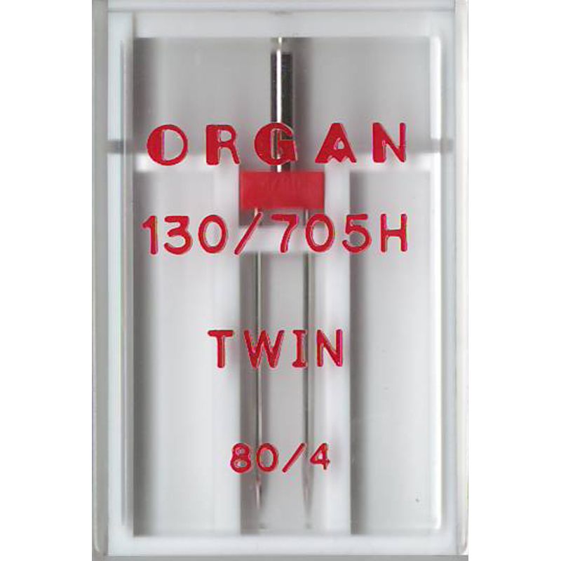 Иглы универсальные двойные №4 0/80, OR, (130 / 705H), 1уп. = 1шт