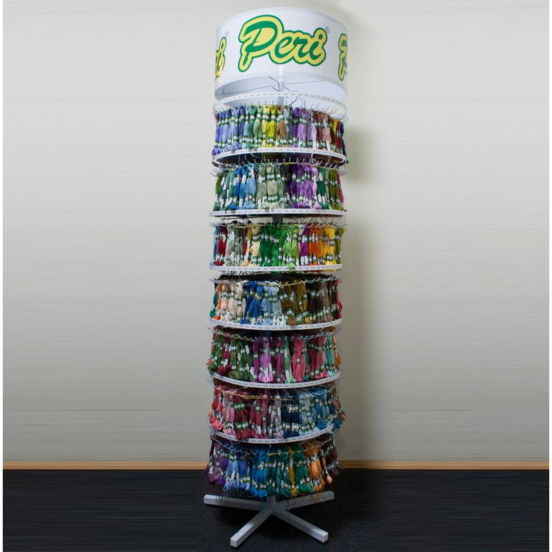 Дисплей для Мулине 8 ярус, 1яр. =57 крюч. (456 крюч. ). Высота 1905мм, Диам 520мм