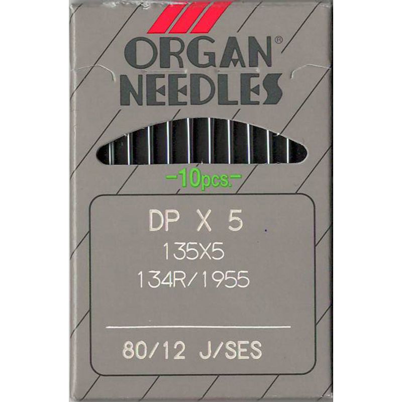 Иглы 134 FFG / SES, № 80, OR, (DPx5, 135x5, 135x7, 797, SY1955), 1уп. = 10шт