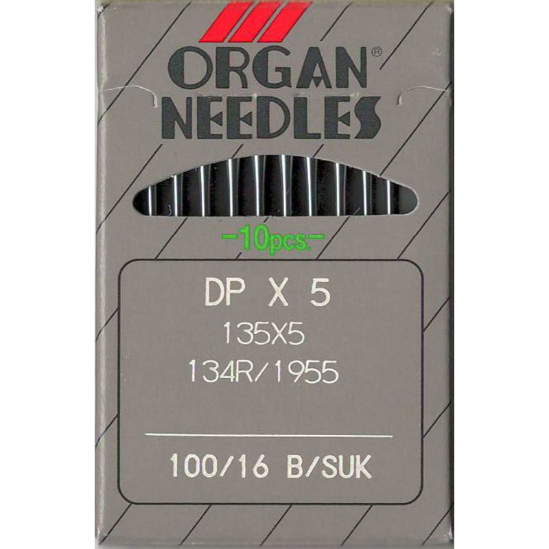 Иглы 134 FG/SUK, №100, OR, (DPx5, 135x5, 135x7, 797, SY1955), 1уп. =10шт