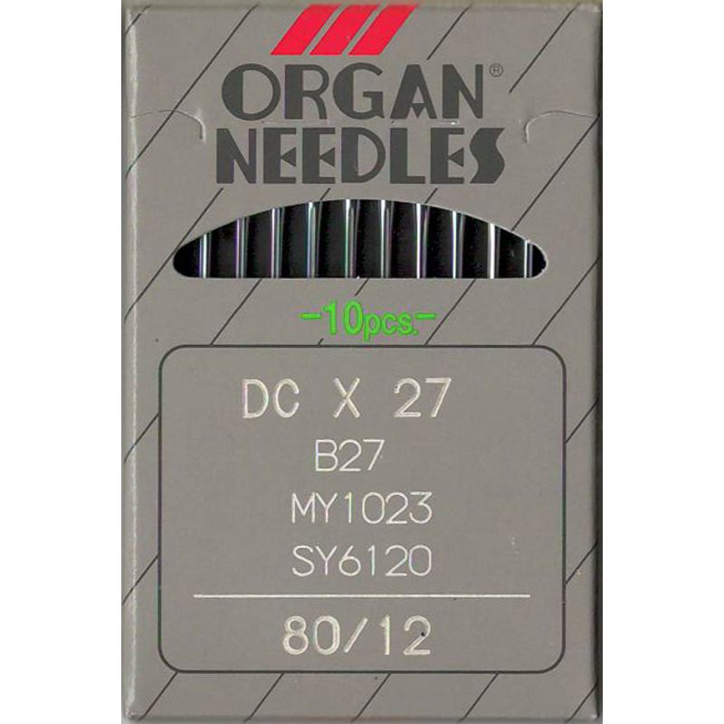 Иглы B27 R, № 80, OR(81x1, DCx27, DCx1, MY1023, SY6120), 1 уп.=10 шт.