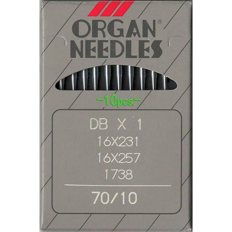 Иглы DBx1 R, № 70, OR, (1738, 16x257, 71x1, 16x231, 287WH, DBx257), 1 уп.=10 шт.