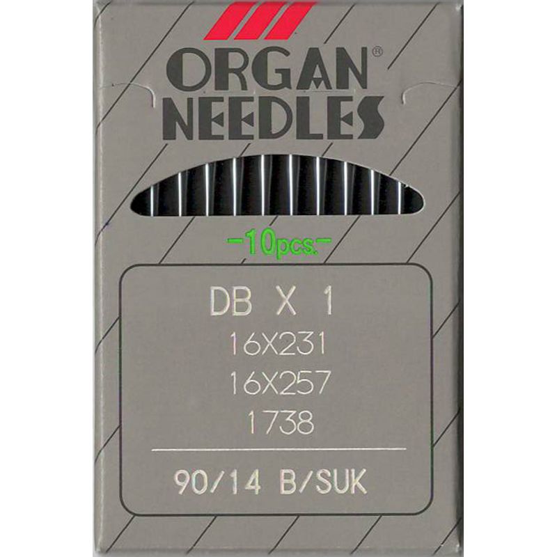 Иглы DBx1 FG/SUK, № 90, OR, (1738, 16x257, 71x1, 16x231, 287WH, DBx257), 1 уп.=10 шт.