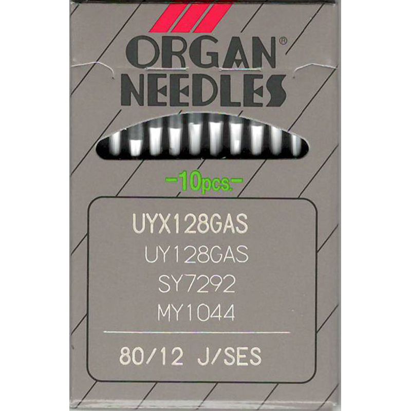 Иглы UY128GAS FFG / SES, № 80, OR, (UY128GBS, 1280, 149x3, 149x31, TVx3), 1уп. = 10шт