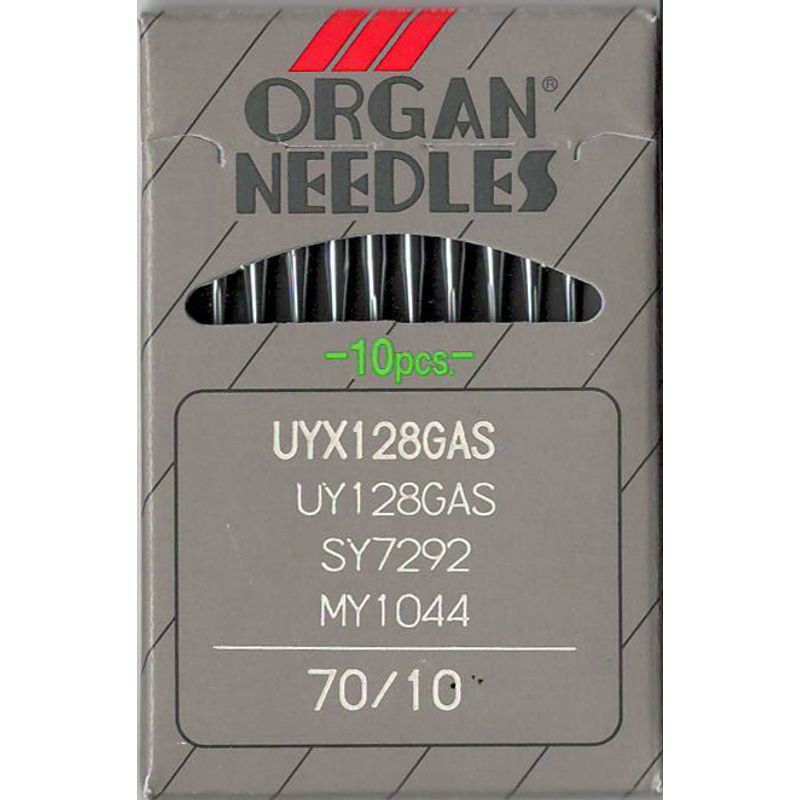 Иглы UY128GAS R, № 70, OR, (UY128GBS, 1280, 149x3, 149x31, TVx3), 1 уп.=10 шт.