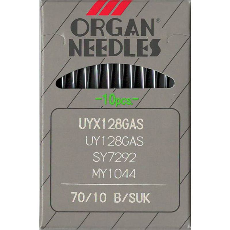 Иглы UY128GAS FG / SUK, № 70, OR, (UY128GBS, 1280, 149x3, 149x31, TVx3), 1уп. = 10шт