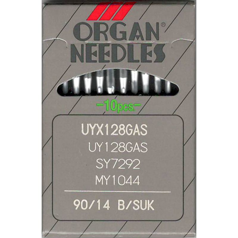 Иглы UY128GAS FG / SUK, № 90, OR, (UY128GBS, 1280, 149x3, 149x31, TVx3), 1уп. = 10шт