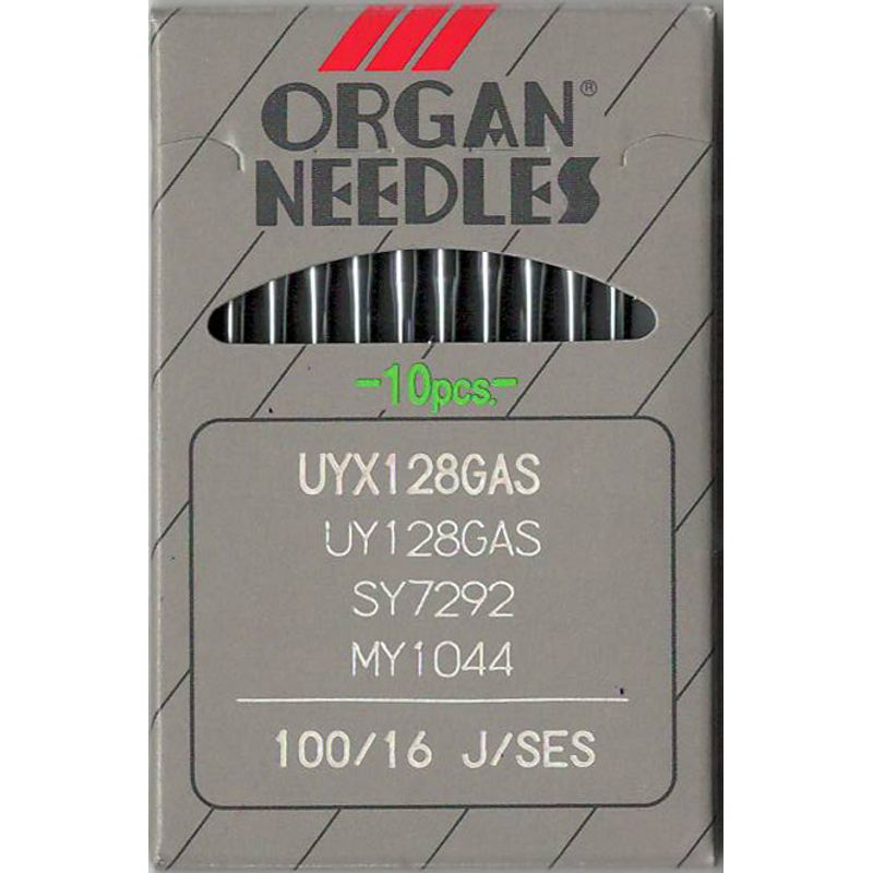 Иглы UY128GAS FFG/SES, №100, OR, (UY128GBS, 1280, 149x3, 149x31, TVx3), 1 уп.=10 шт.