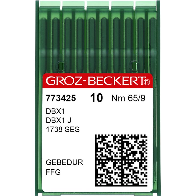 Иглы DBx1 FFG/SES GEBEDUR № 65, GB, (1738, 16x257, 71x1, 16x231, 287WH, DBx257), 1уп. =10шт