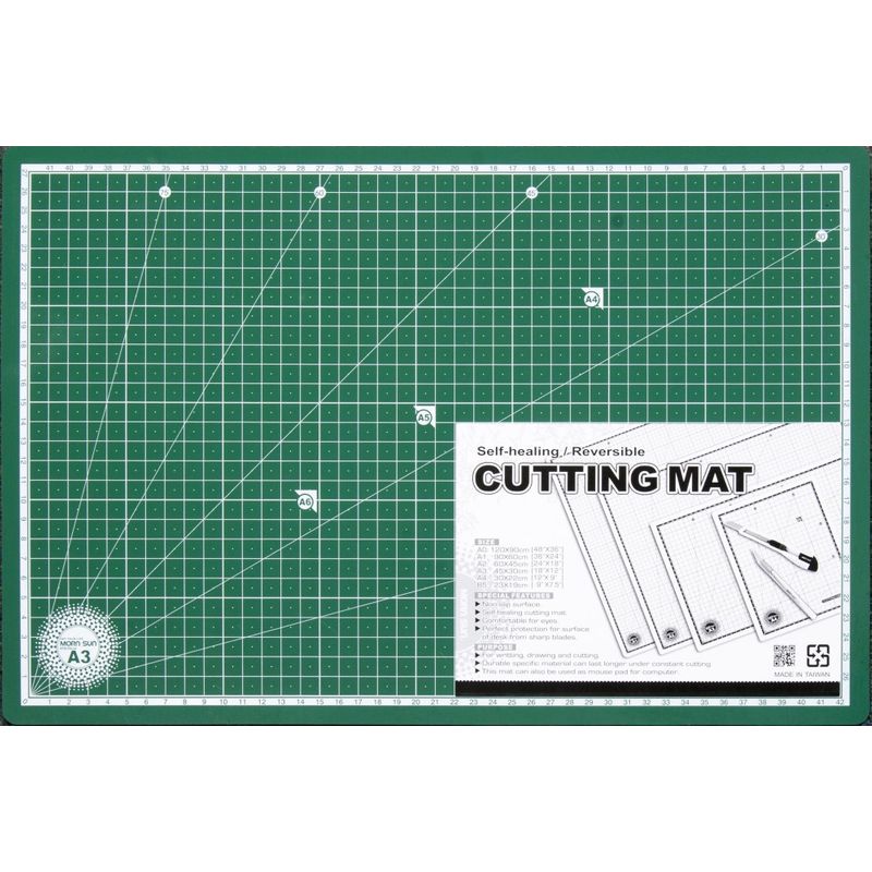 Коврик для кроя, самовыравнивающийся, 3 слоя, (45 х 30 х 0, 30) см, A3, ПВХ