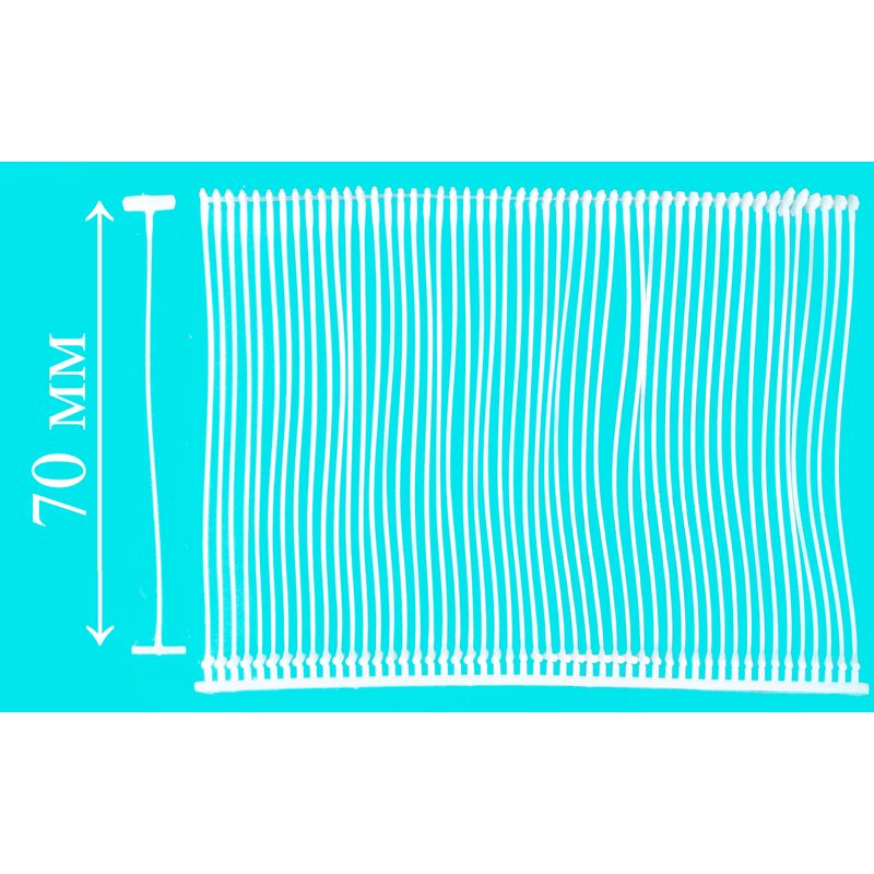 Биркодержатель тип Т, 70мм (1 кор. = 5000 шт.), полипропилен