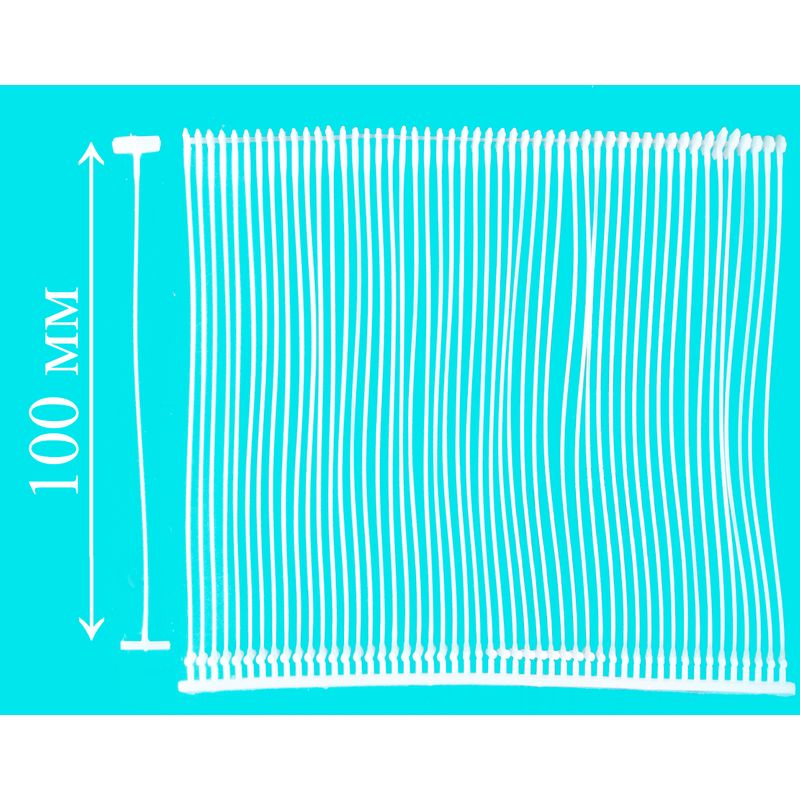 Биркодержатель тип Т, 100мм (1 кор. = 5000 шт.), полипропилен