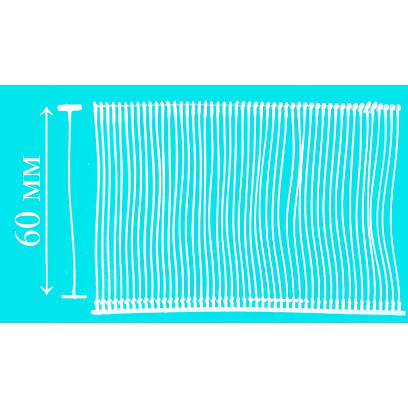 Биркодержатель тип Т, 60мм (1 кор. = 5000 шт.), полипропилен