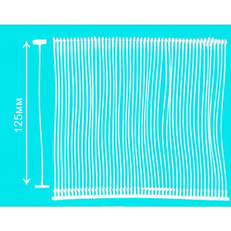 Биркодержатель тип Т, 125мм (1 кор. = 5000 шт.), полипропилен