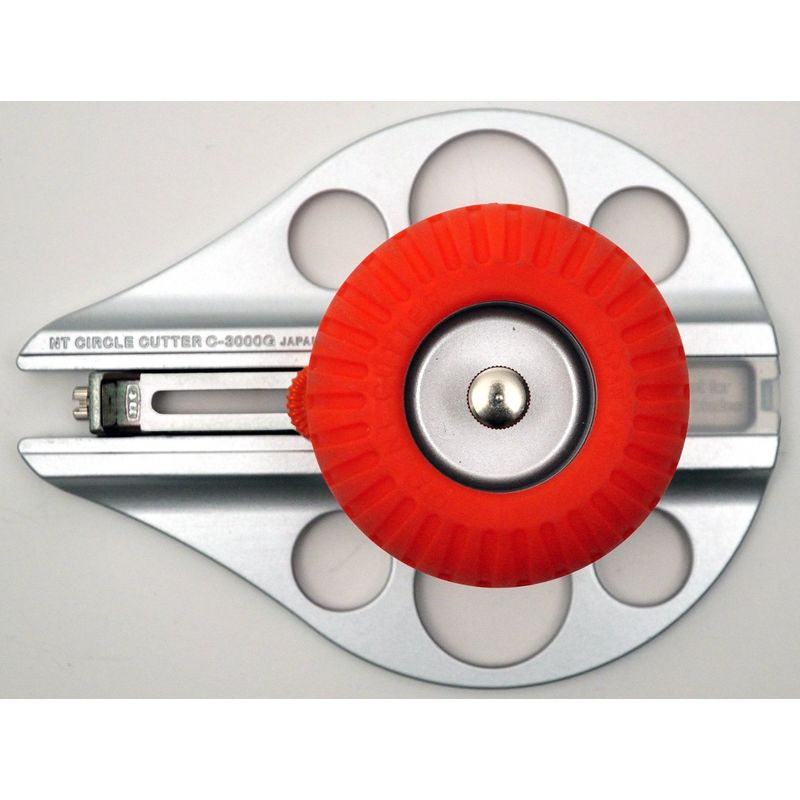 Нож для вырезания кругов 3-16 см, металлический корпус, режет линолеум, ковролин, тонкую фанеру + 2 лезвия BC400