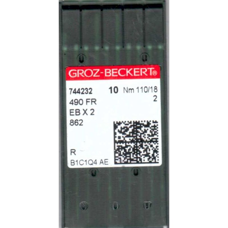 Иглы 490 FR, №110, ГБ, (490F, 862, 2331F, EBx2), 1уп. =10шт