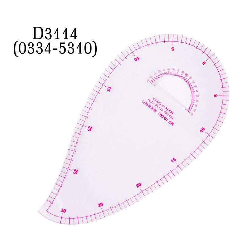 Линейка-лекало портновское изогнутое 30 см, 10-003, D3114 (0334-5310), 6461