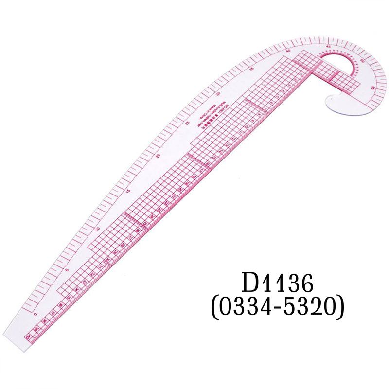 Линейка-лекало портняжное изогнутое 40см, 6501, D1136 (0334-5320)
