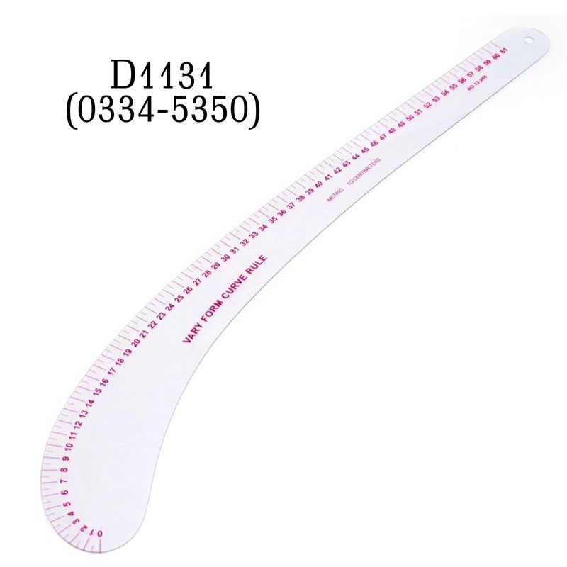 Линейка-лекало портняжное изогнутое 61см, 12-260, D1131 (0334-5350)