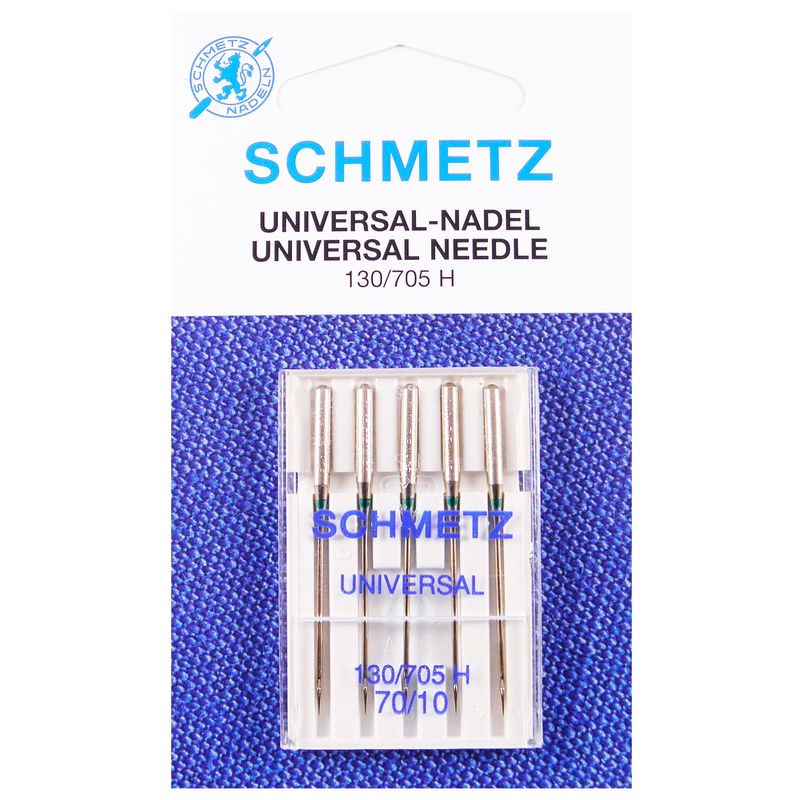 Иглы универсальные № 70/10, SC, (HAx1, 130/705H), 1 уп.= 5 шт.