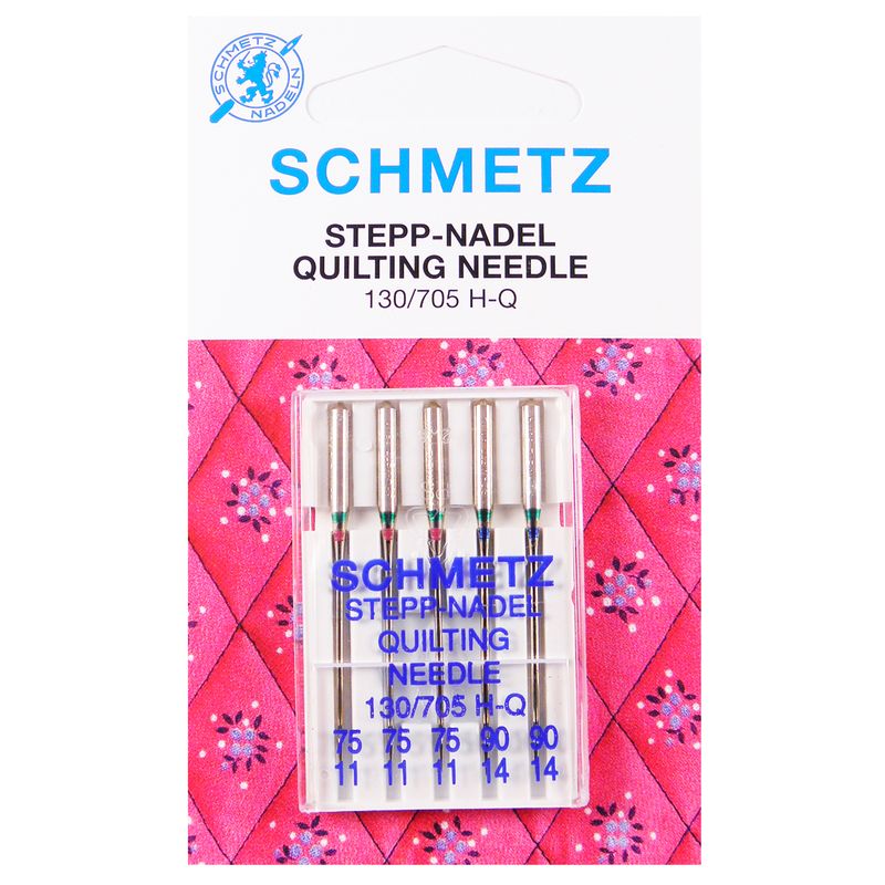 Иглы стегальные №MIX, SC, (130/705 H-Q): 75/11(3), 90/14(2) 1 уп.=5 шт.