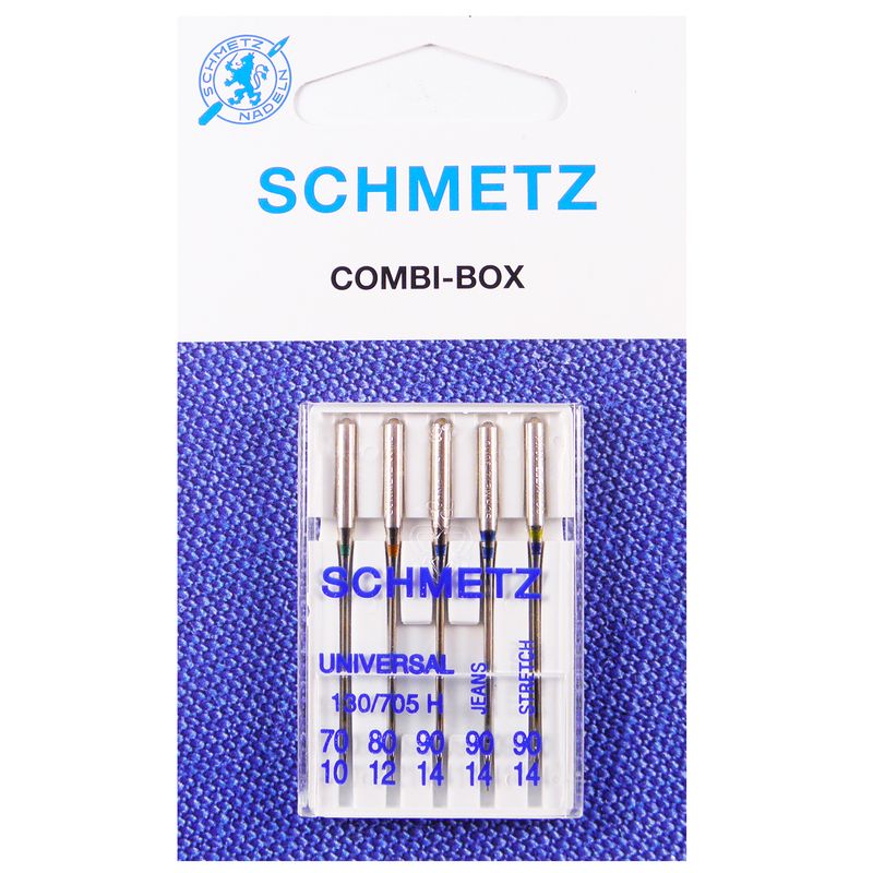 Иглы комби, SC, 130/705Н 70/10(1); 80/12(1); 90/14(1); S 90/14(1); J 90/14(1) 1уп =5 шт.