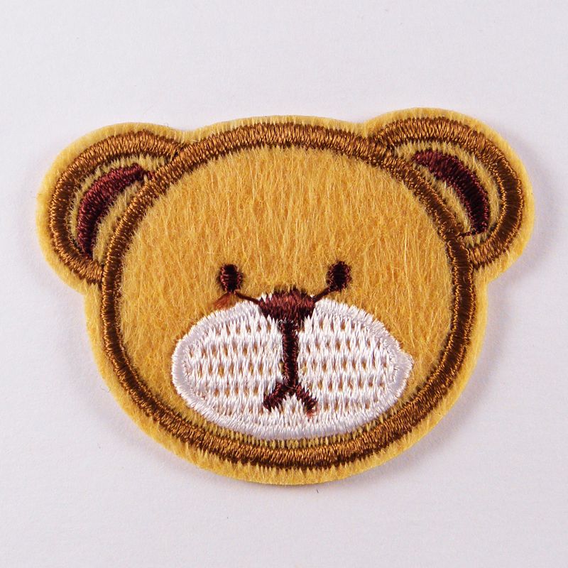 Нашивка патч, термоклеевая, 35мм х 45мм, (Мишка)