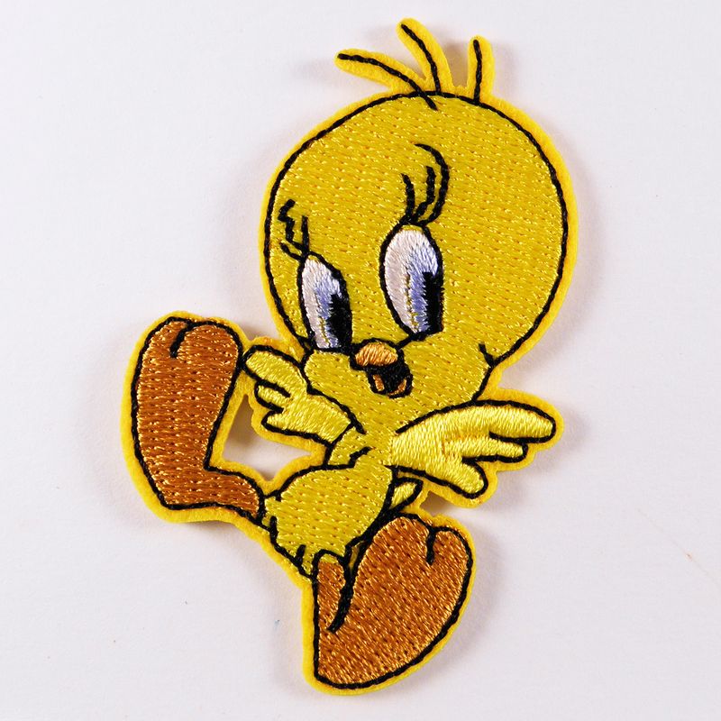 Нашивка патч, термоклеевая, 60мм х 40мм, (Цыпленок-Твити)