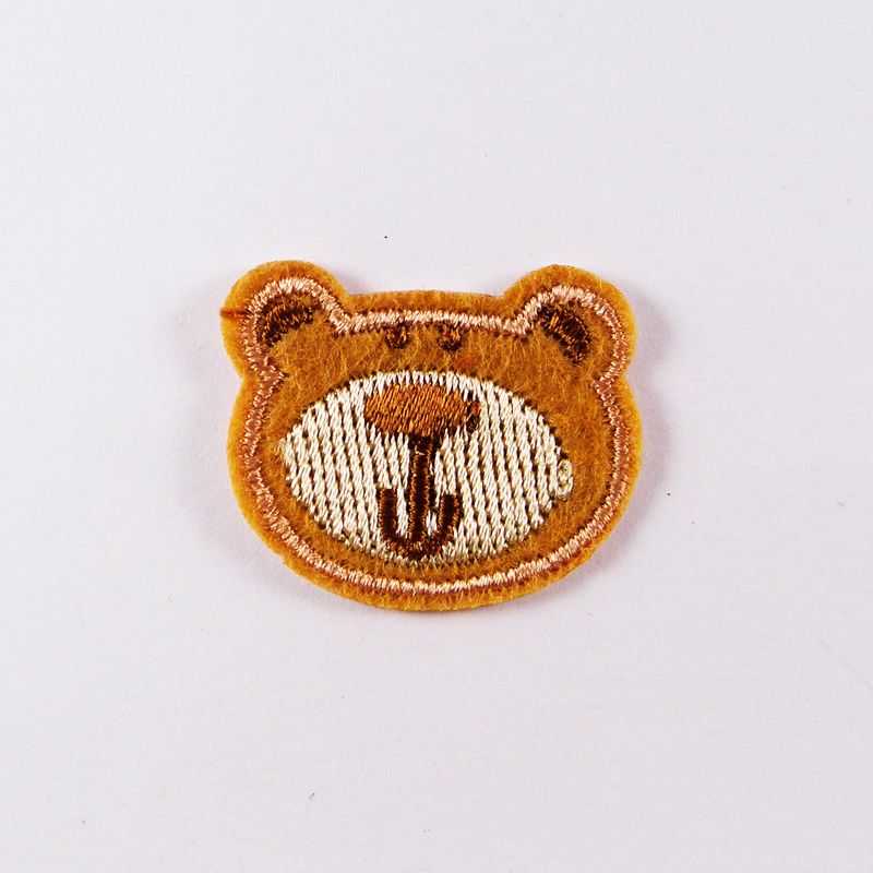 Нашивка патч, термоклеевая, 23мм х 29мм, (Мишка)
