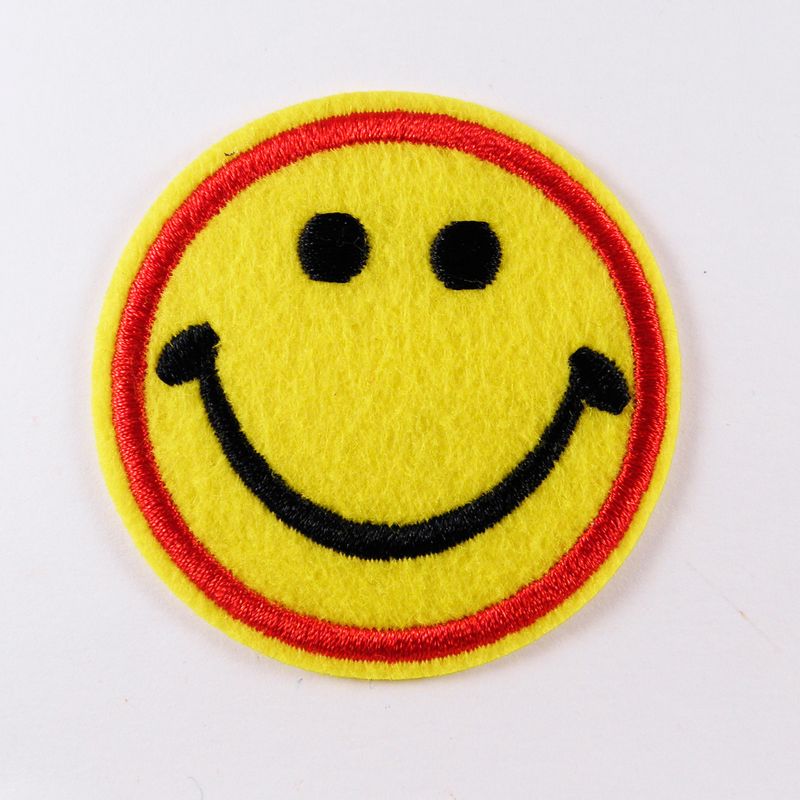 Нашивка патч, термоклеевая, 53мм х 53мм, (Смайл)