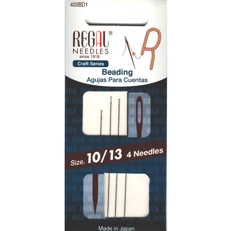 Иглы для бисера (Beading), № 10/13, серебряное ушко, 400BD1 (4 шт)