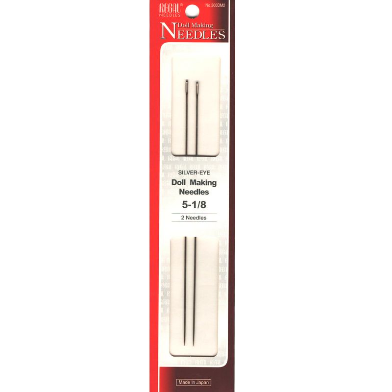 Иглы для шитья кукол (Doll Making), № 5-1 / 8, серебряное ушко, 300DM2, (2шт)
