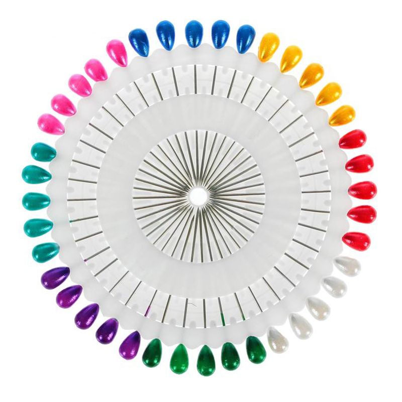 Булавки 38мм с пластиковой головкой 