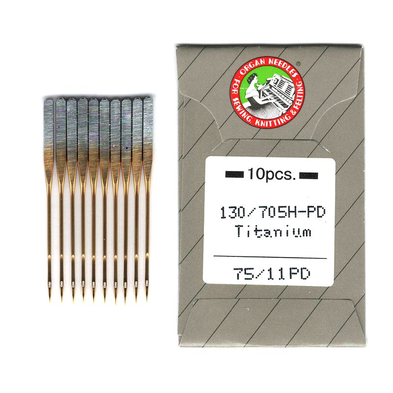 Иглы для вышивания № 75/11, OR, (130 / 705H-PD) Titanium, 1уп. = 10шт, бумага