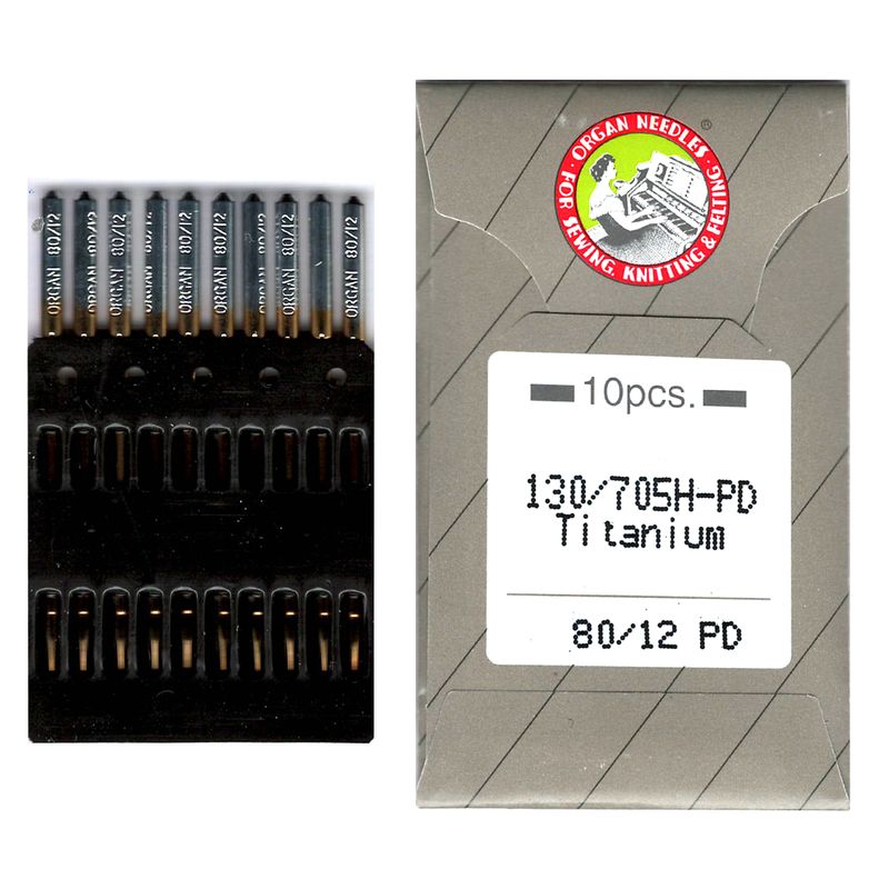 Иглы для вышивания № 80/12, OR, (130 / 705H-PD) Titanium, 1уп. = 10шт, бумага