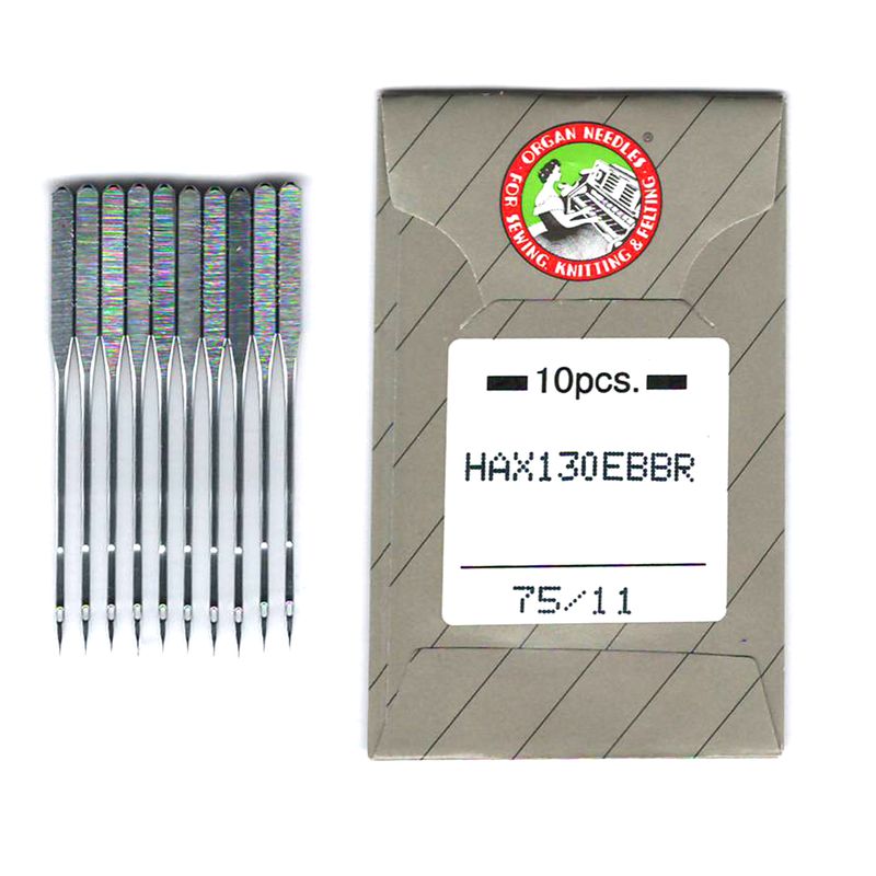 Иглы для вышивания № 75/11, OR, (130 / 705H-E, HAx130 EBBR, (для Brother PR-600) 1уп. = 10шт, бумага