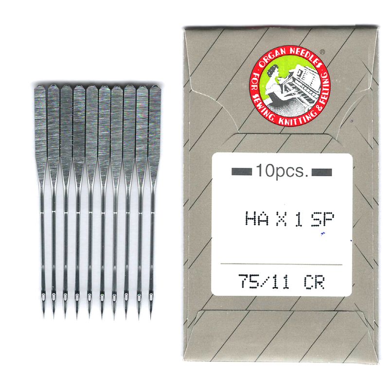 Иглы для стретч, лайкра, бифлекс № 75/11, OR (HAx1SP, 130 / 705H, 15x1, CR), 1уп. = 10шт, бумага