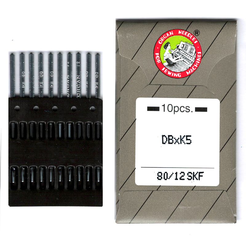 Иглы DBxK5 №80 / 12, OR, (DBxK5 SKF), 1уп. = 10шт, бумага