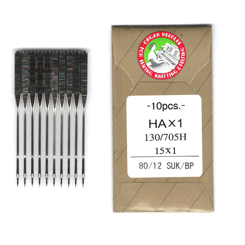 Иглы для стретч, лайкра, бифлекс № 80/12, OR (HAx1, 130 / 705H, 15x1), 1уп. = 10шт, бумага