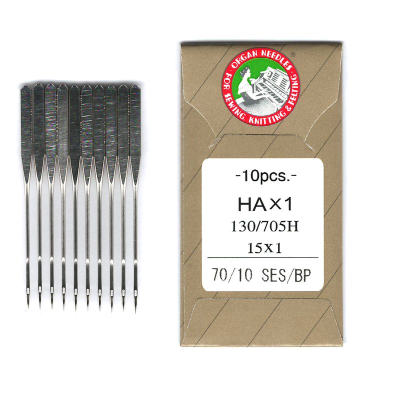 Иглы для трикотажа, джерси № 70/10, OR, (HAx1, 130 / 705H, 15x1), 1уп. = 10шт, бумага