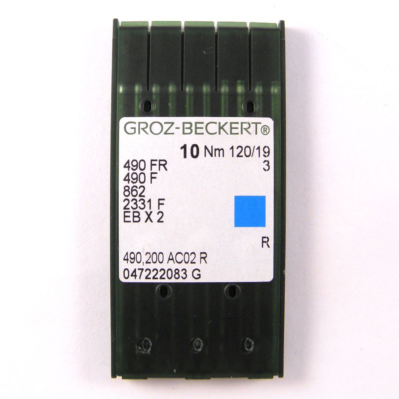 Иглы 490 FR, №120, ГБ, (490F, 862, 2331F, EBx2), 1уп. =10шт