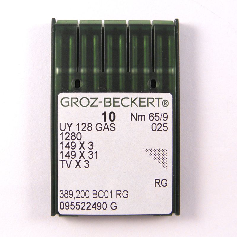 Иглы UY128GAS RG, № 65, GB, (1280, 149x3, 149x31, TVx3), 1 уп.=10 шт.