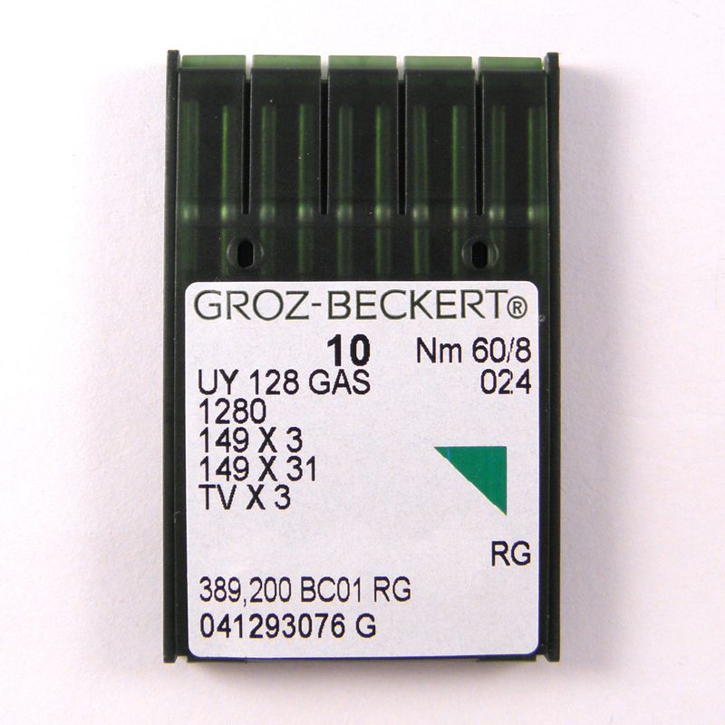 Иглы UY128GAS RG, № 60, GB, (1280, 149x3, 149x31, TVx3), 1 уп.=10 шт.